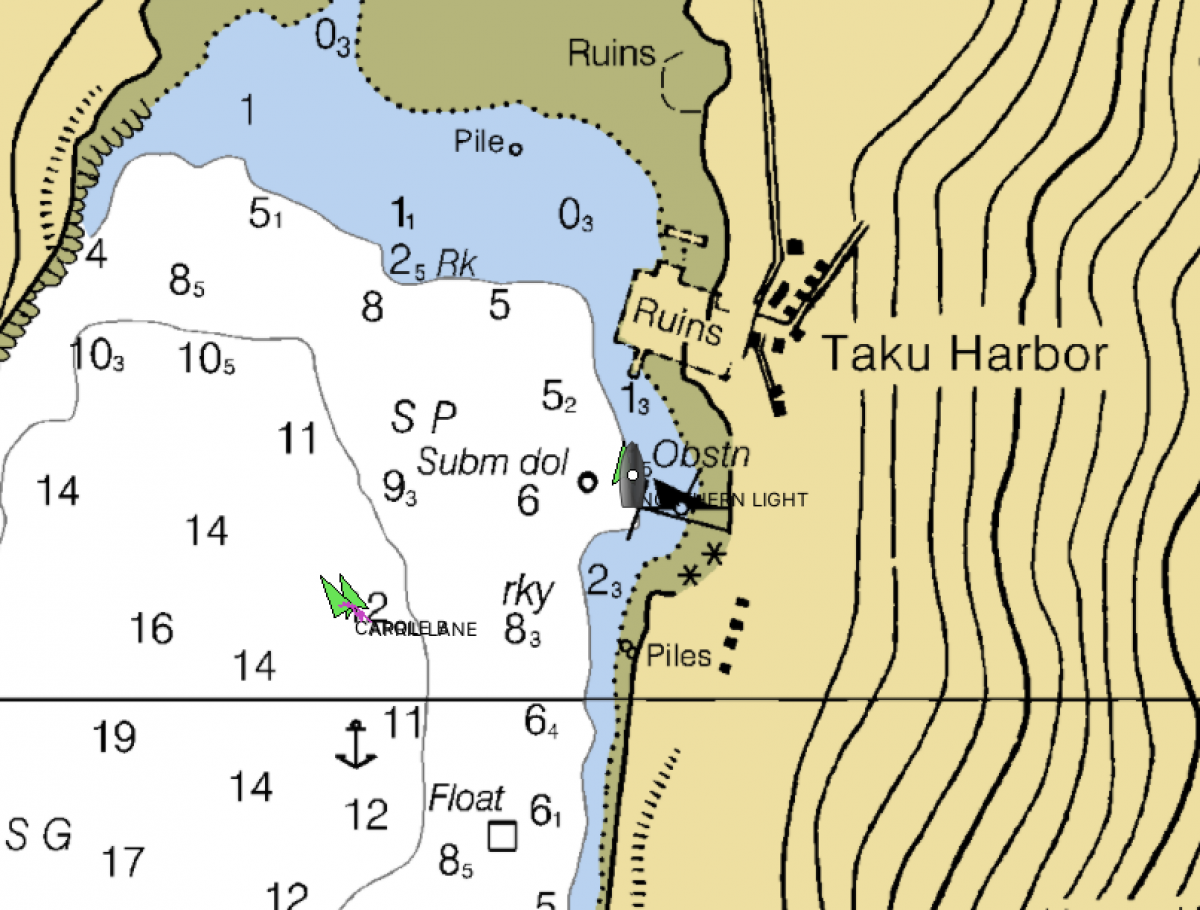 Taku Harbor, Traveling from Juneau to Endicott Arm – Waiting for Weather